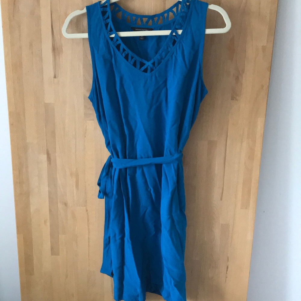Banana republic summer dress with neckline cutouts